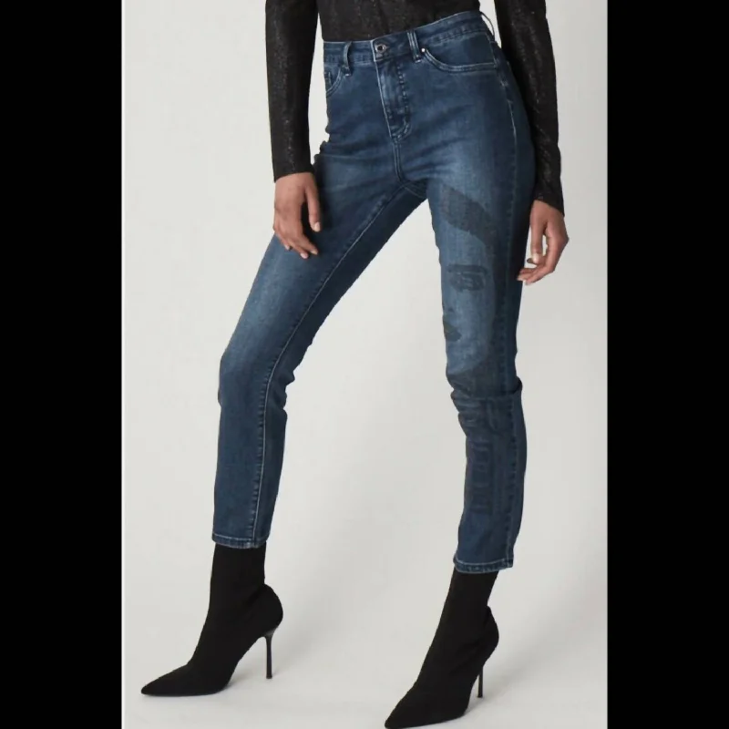 Online Boutique Stores Face Jeans In Denim Med Blue