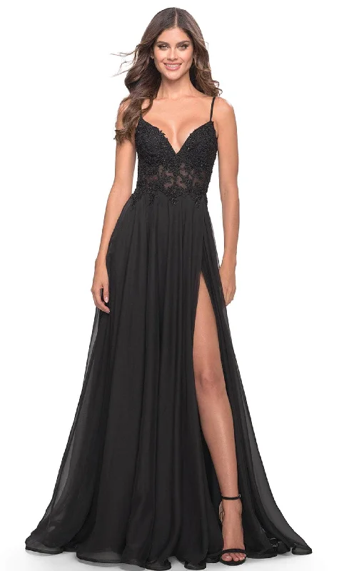 Plus Size Women Wear La Femme 30639 - A-Line Gown