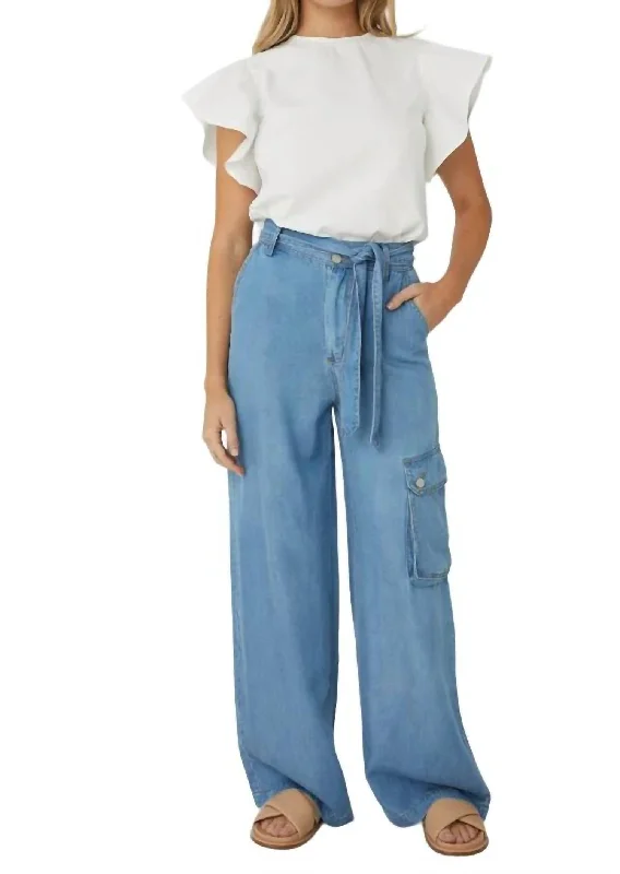 Sale For Women Jodi Denim Wash Pants In Indigo