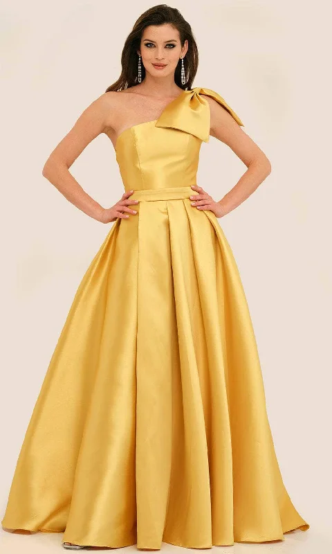 Formal Garments For Women Dave & Johnny 11337 - Pleated A-Line Formal Gown