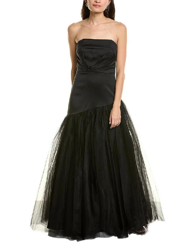 Chic Women's Clothing for Work and Travel Aidan Mattox Tulle Skirt Gown