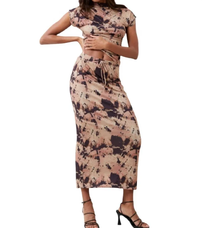 Women's Clothing Ava Skirt In Mocha Chocoolate