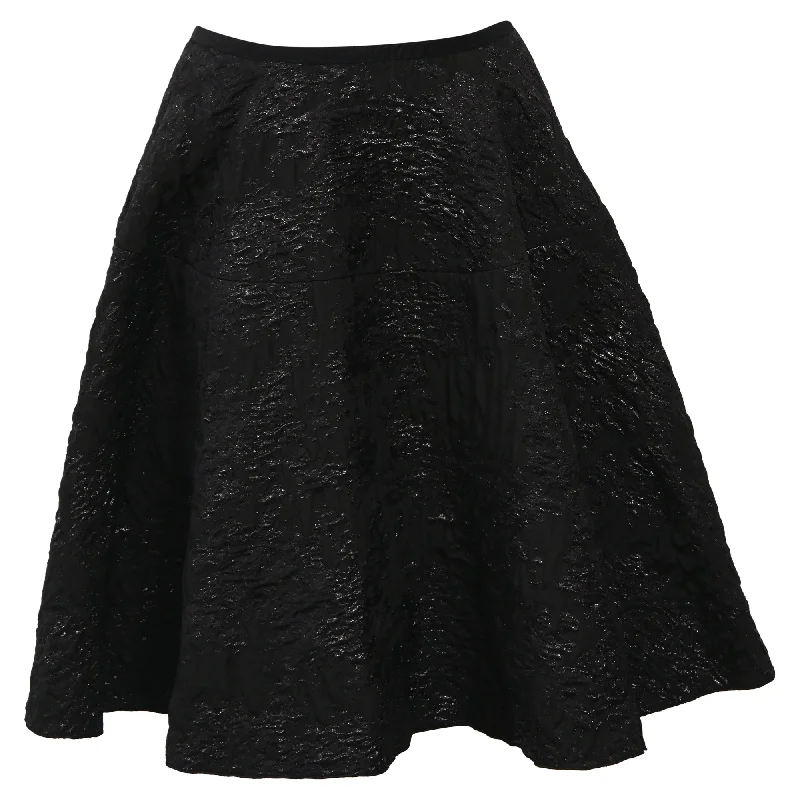 Best Clearance Sales Right Now Lanvin A-Line Jacquard Skirt in Black Polyester