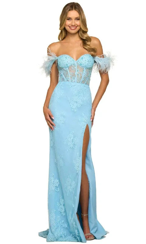 Women's Date Night Outfit Sherri Hill 55068 - Off Shoulder Gown