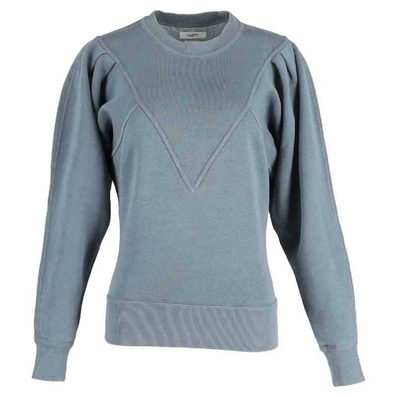 Women's Vacation Outfit Set Isabel Marant Etoile Tadelia Sweatshirt In Blue Cotton