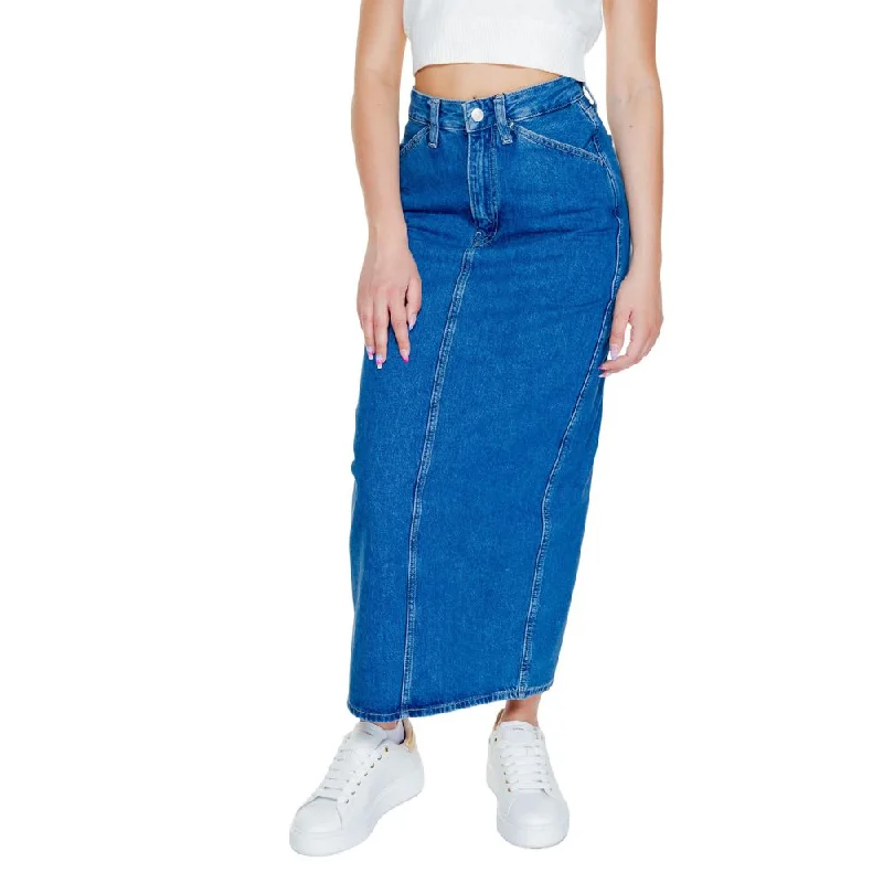 Casual Chic Women's Clothes Calvin Klein Jeans  Cotton Women's Skirt