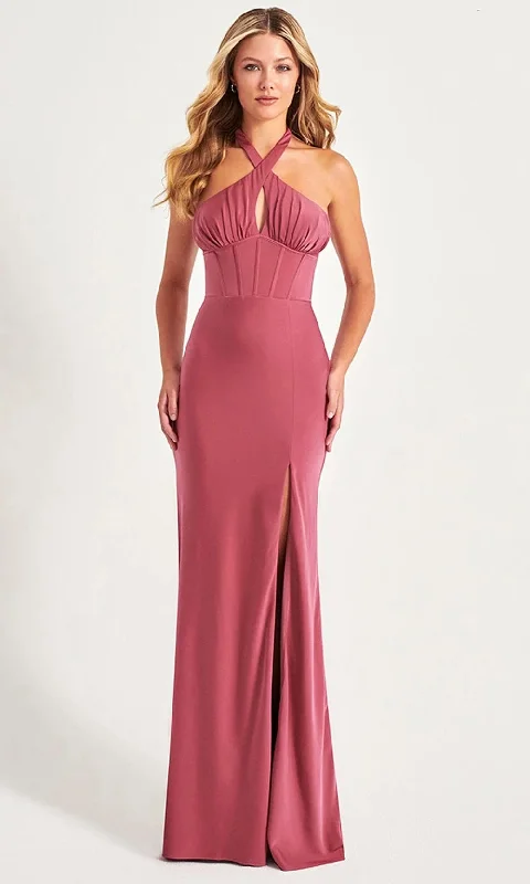 Women's Clothing Sale Faviana 11065 - High Slit Gown